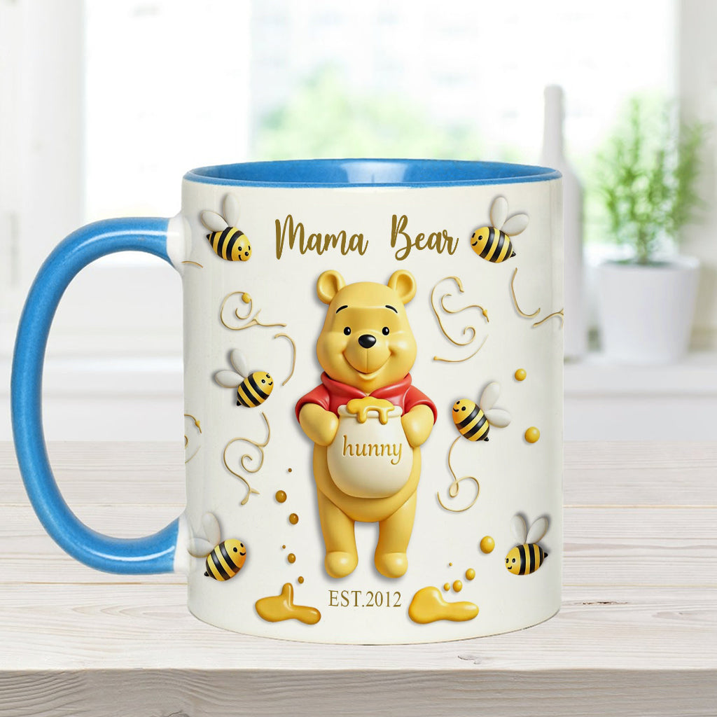 Mama Bear - Personalized Mouse Accent Mug