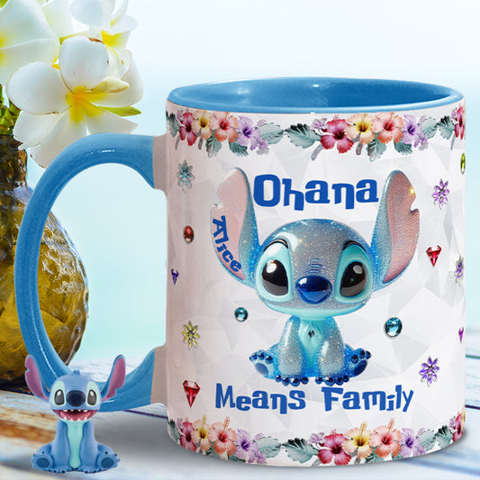 Ohana Means Family - Personalized Ohana Accent Mug