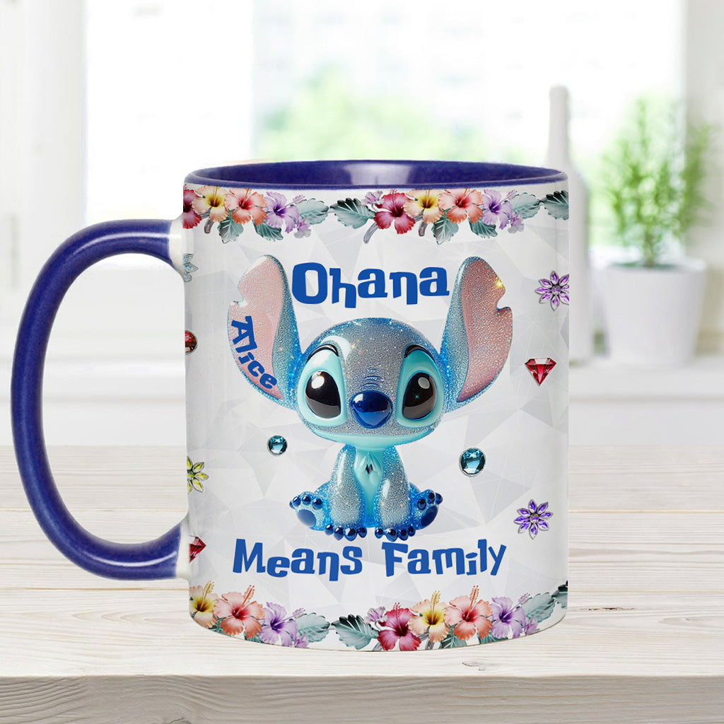 Ohana Means Family - Personalized Ohana Accent Mug