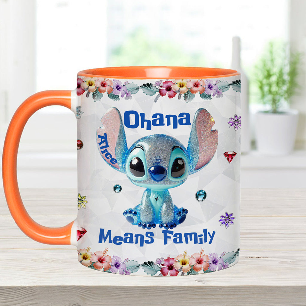 Ohana Means Family - Personalized Ohana Accent Mug