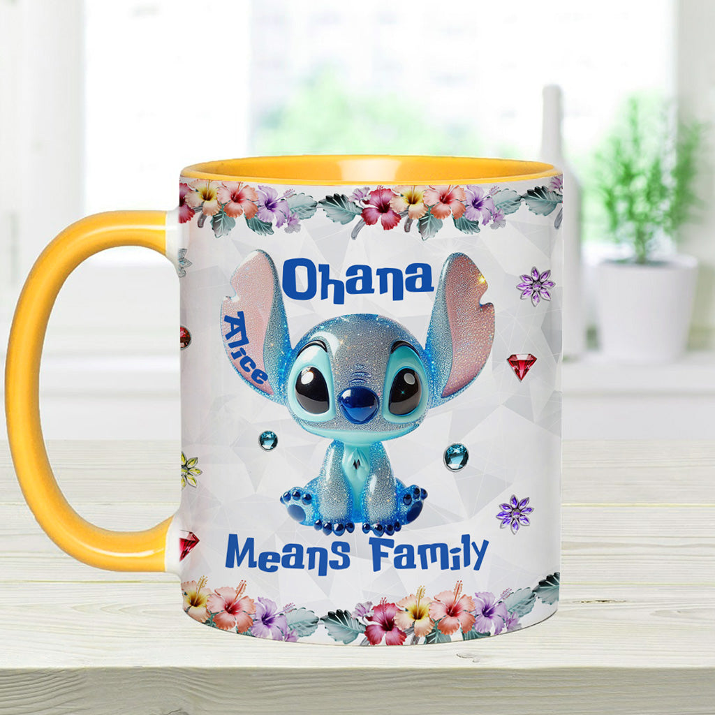 Ohana Means Family - Personalized Ohana Accent Mug