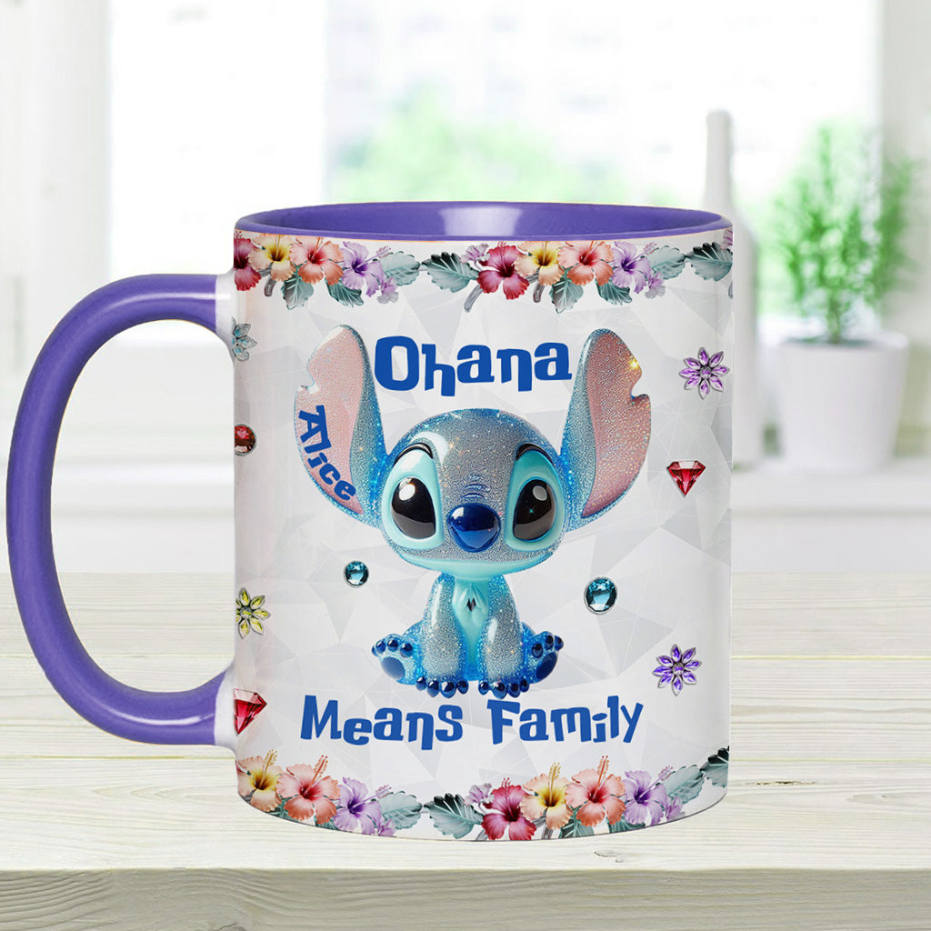 Ohana Means Family - Personalized Ohana Accent Mug