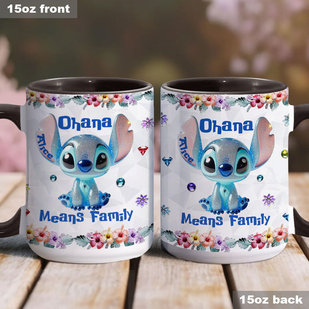 Ohana Means Family - Personalized Ohana Accent Mug