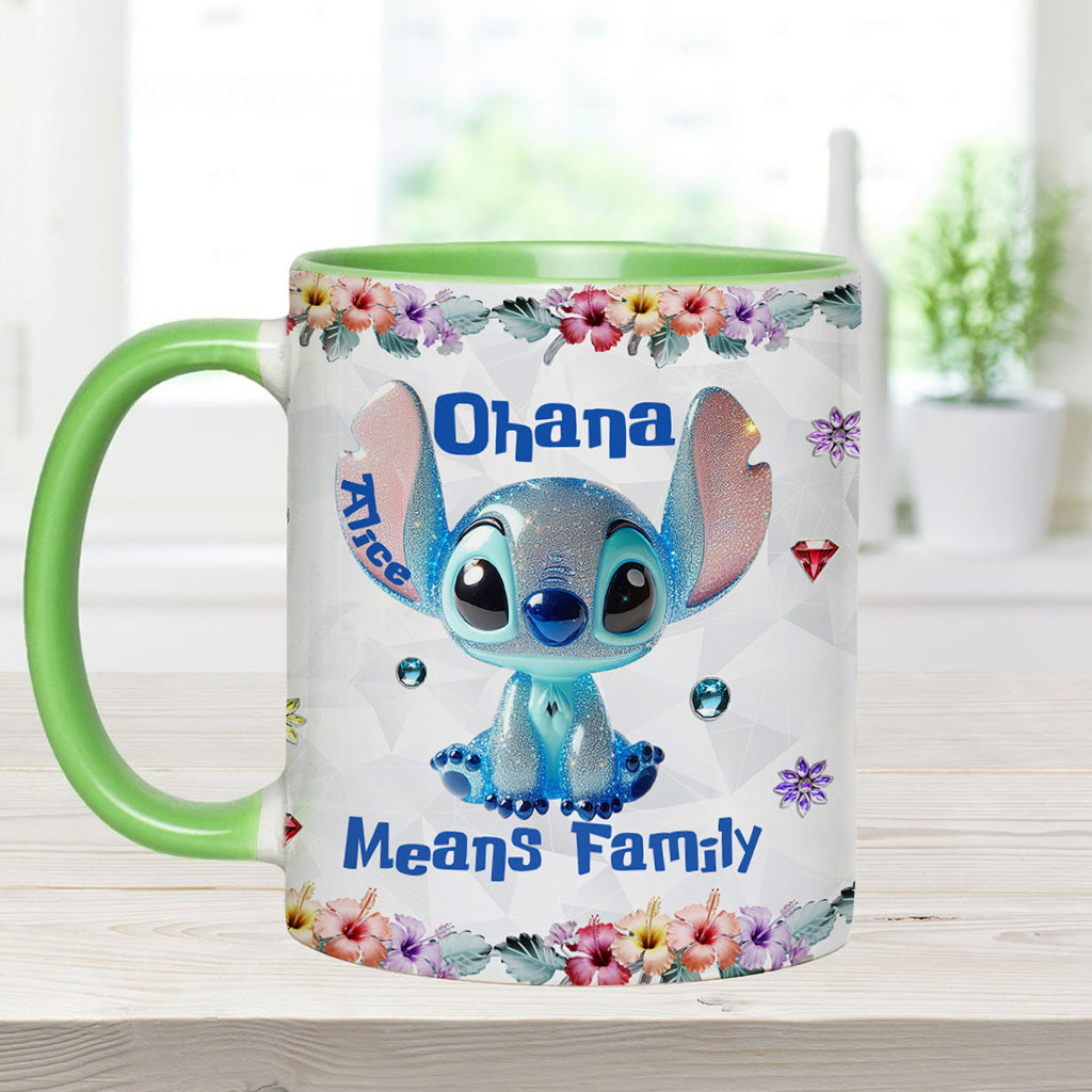 Ohana Means Family - Personalized Ohana Accent Mug