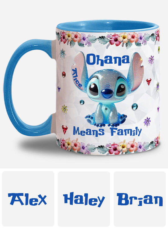Ohana Means Family - Personalized Ohana Accent Mug