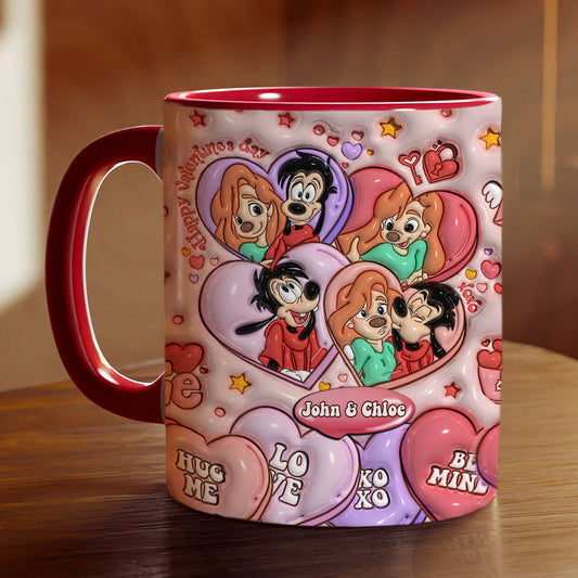 Happy Valentine's Day - Personalized Mouse Accent Mug