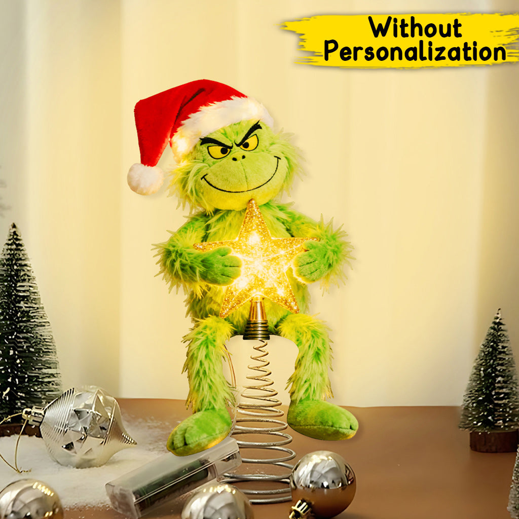 Merry Grinchmas - Stole Christmas LED Light Tree Topper