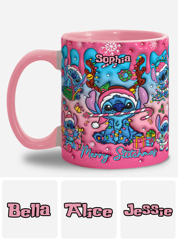 Merry Stitchmas - Personalized Ohana Accent Mug