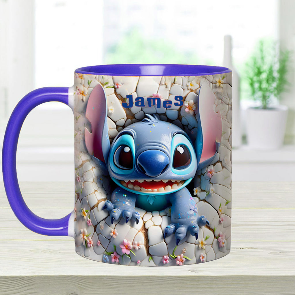 Merry Stitchmas - Personalized Ohana Accent Mug