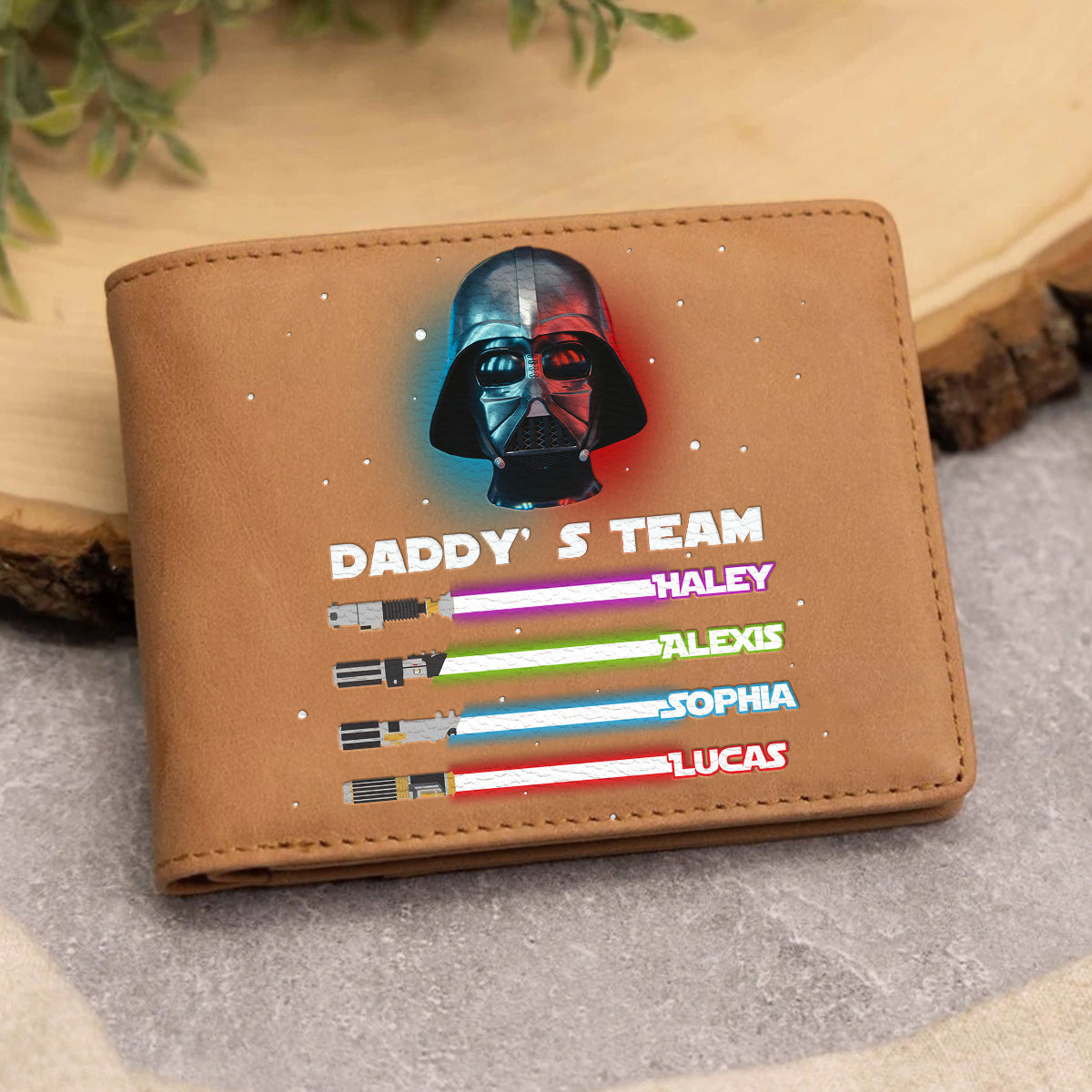 Together We Can Rule The Galaxy - Personalized The Force Leather Wallet