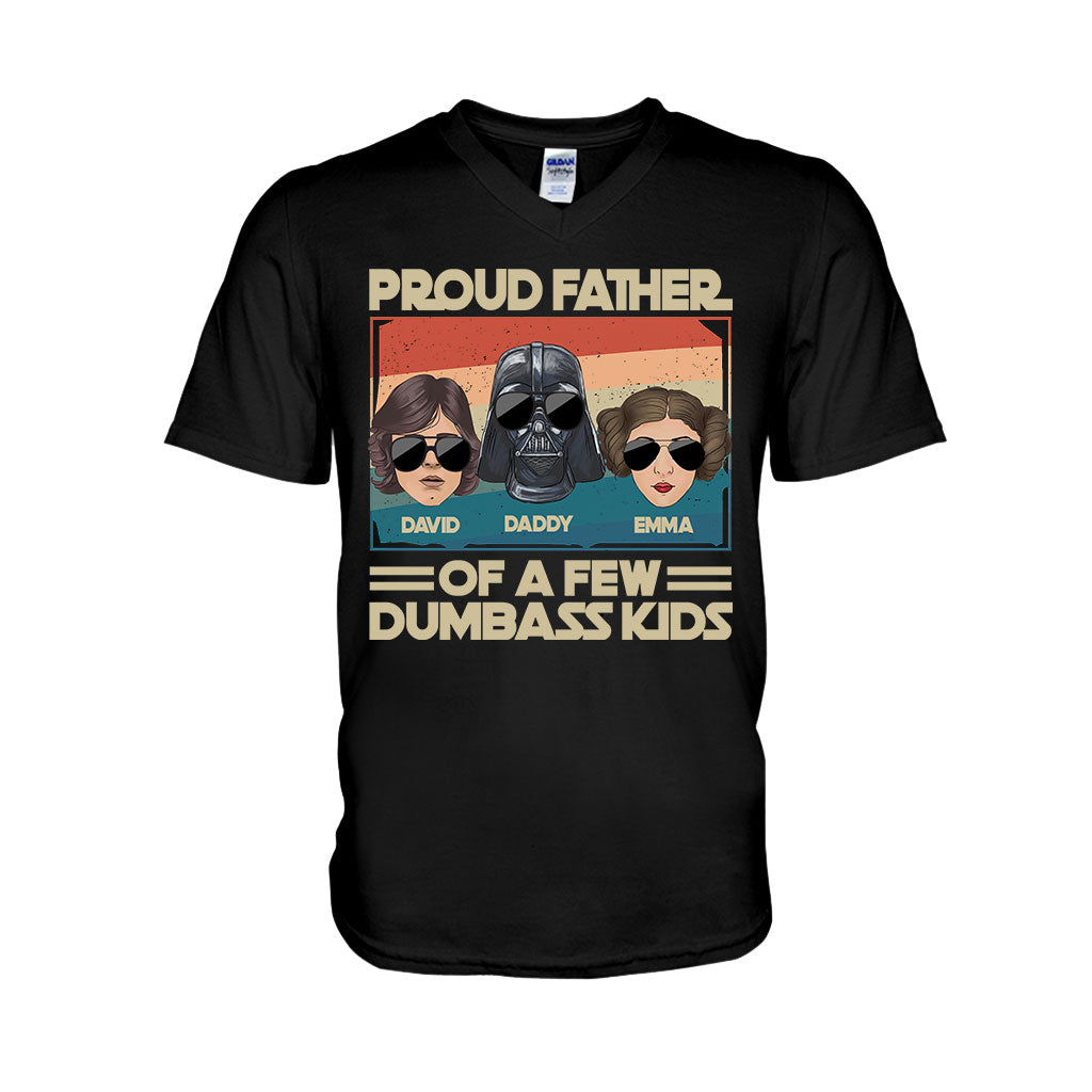 Proud Father Of A Few Kids - Personalized The Force T-shirt And Hoodie