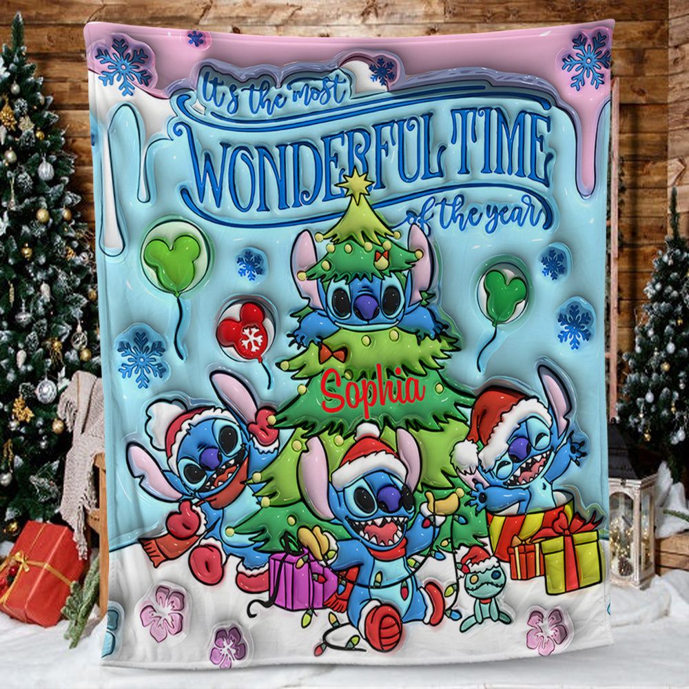 Merry Stitchmas - Personalized Ohana Blanket