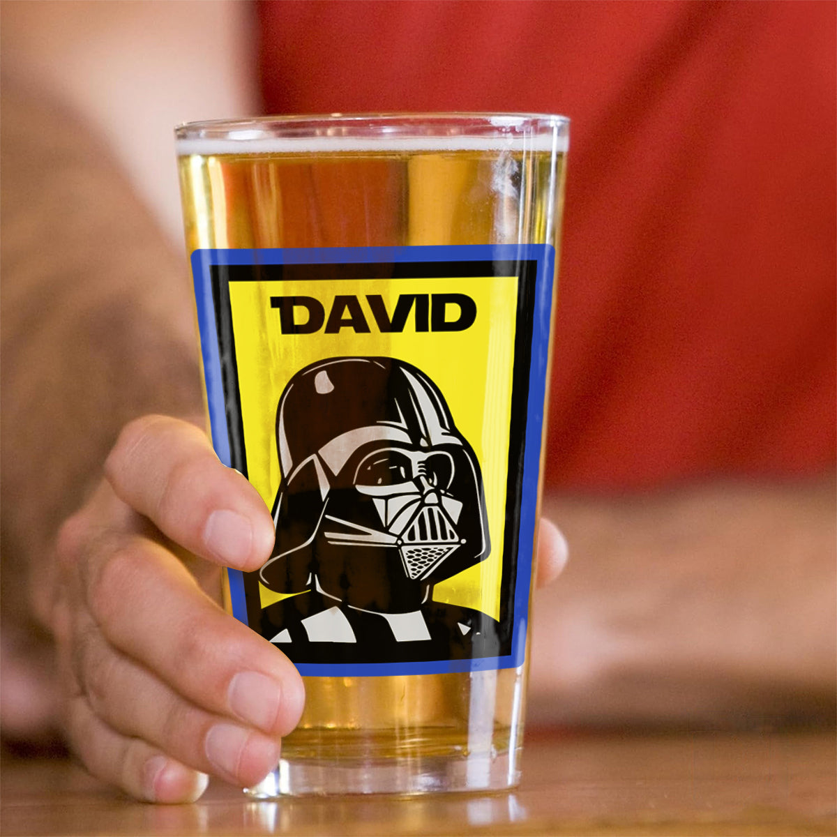 May The Froth Be With You - Personalized The Force Beer Glass