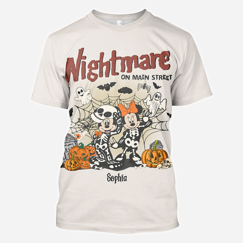 Nightmare On Main Street - Personalized Mouse All Over Shirt