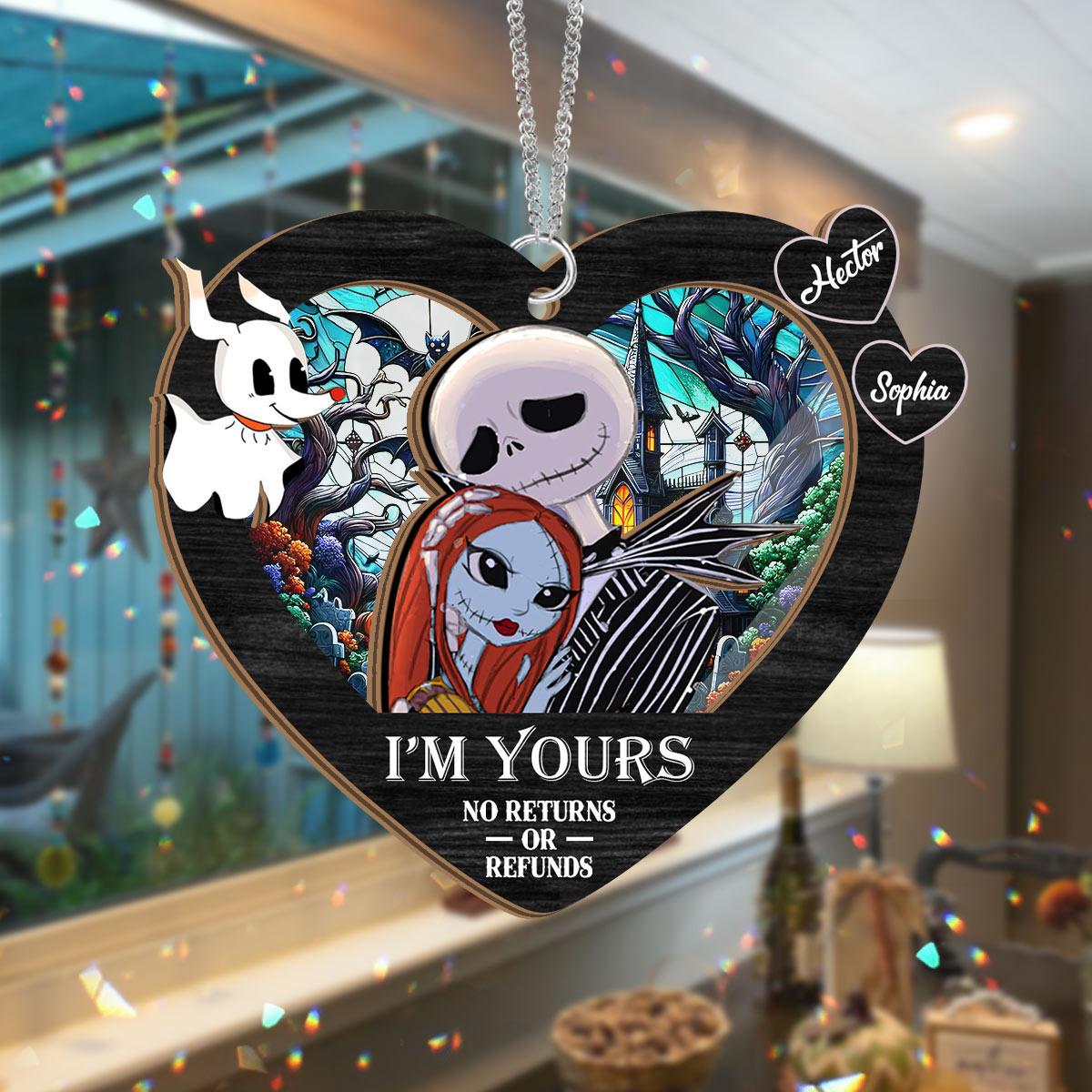 I'm Yours - Personalized Nightmare 2 Layered Window Hanging Suncatcher