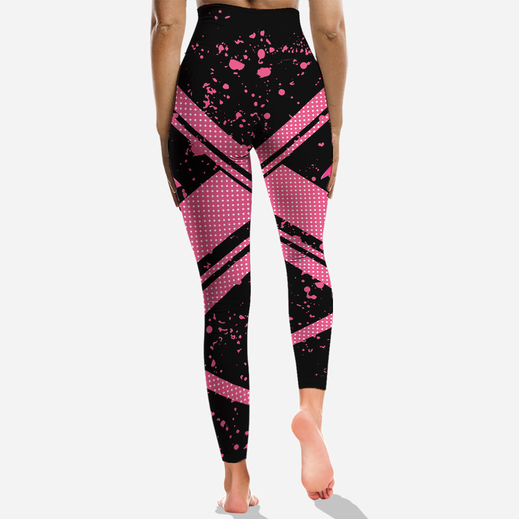 In October We Wear Pink - Personalized Breast Cancer Awareness Hoodie and Leggings