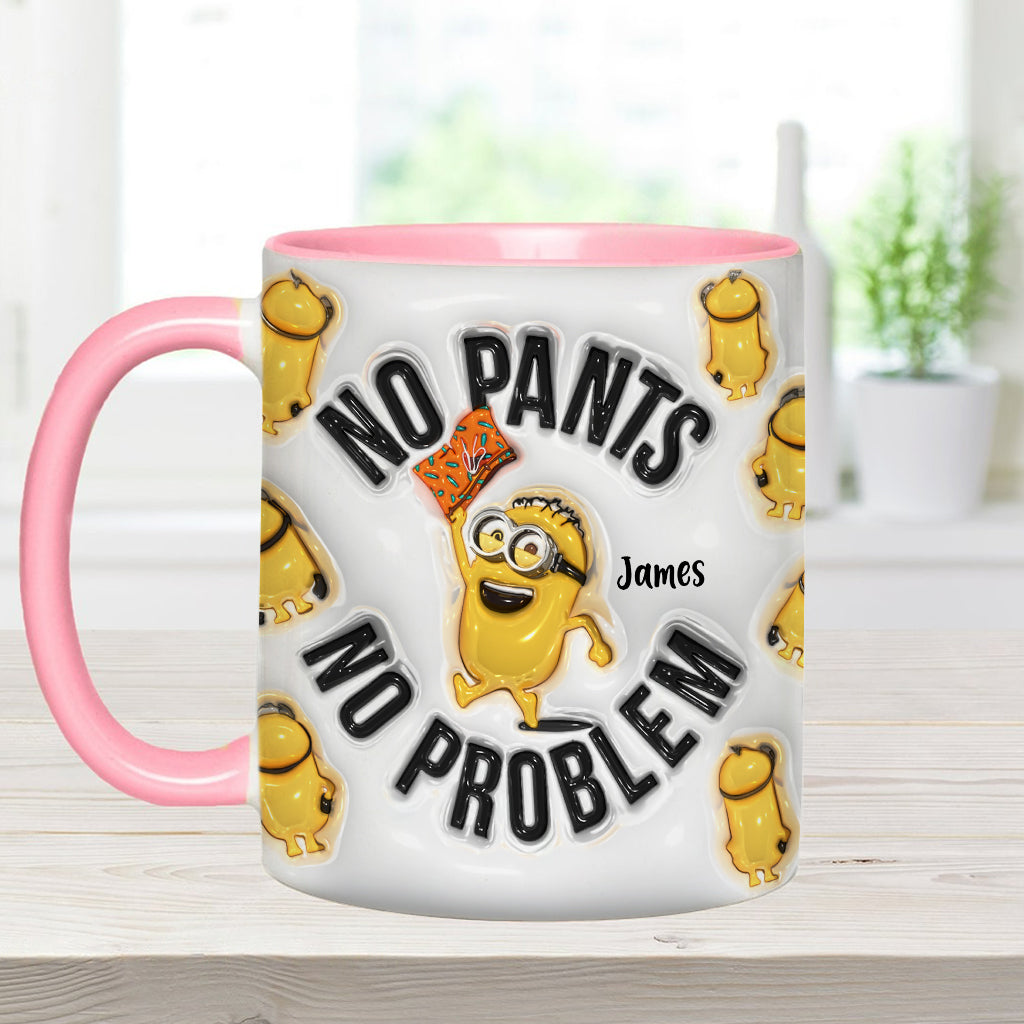 No Pants No Problem - Personalized Accent Mug