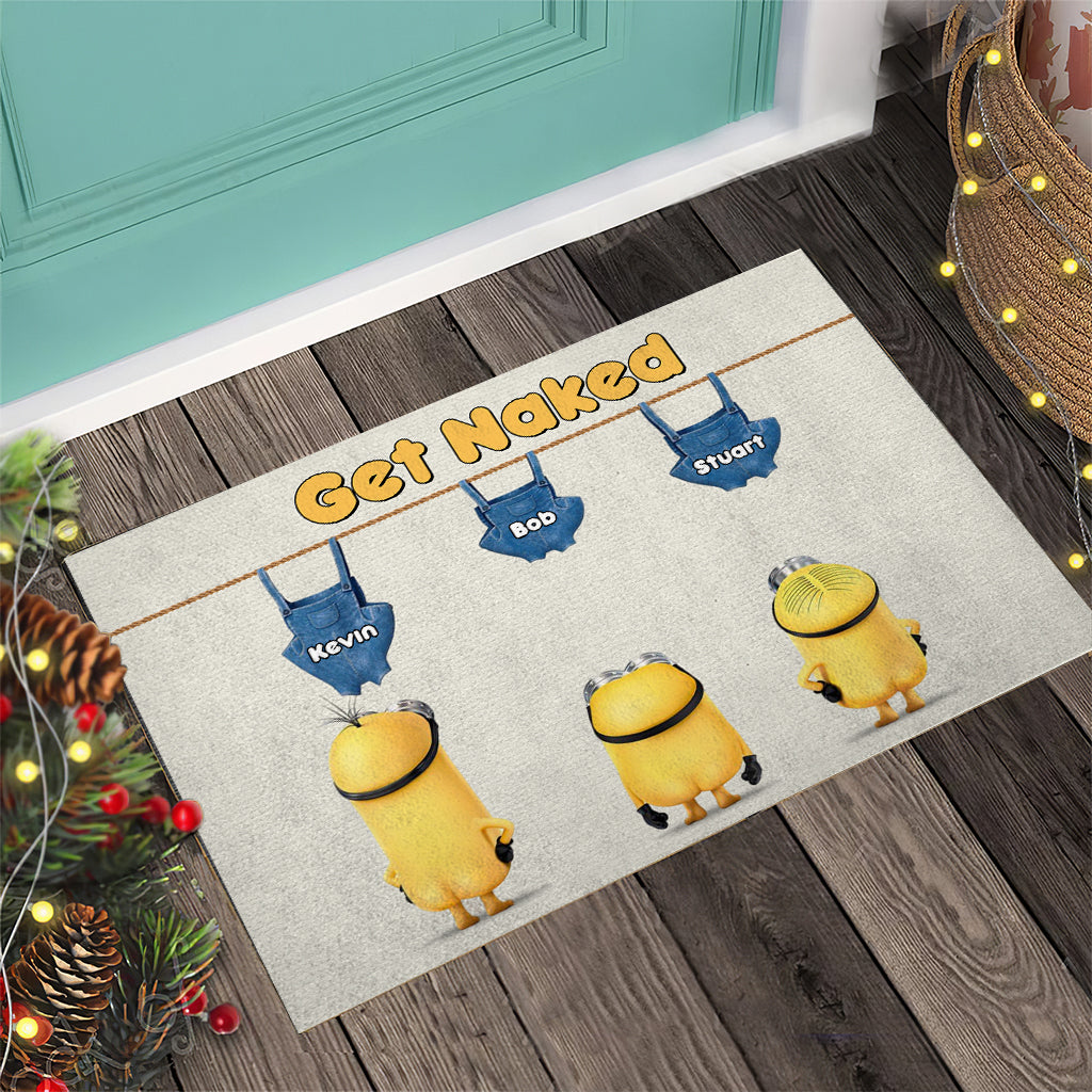 Get Naked - Personalized Doormat