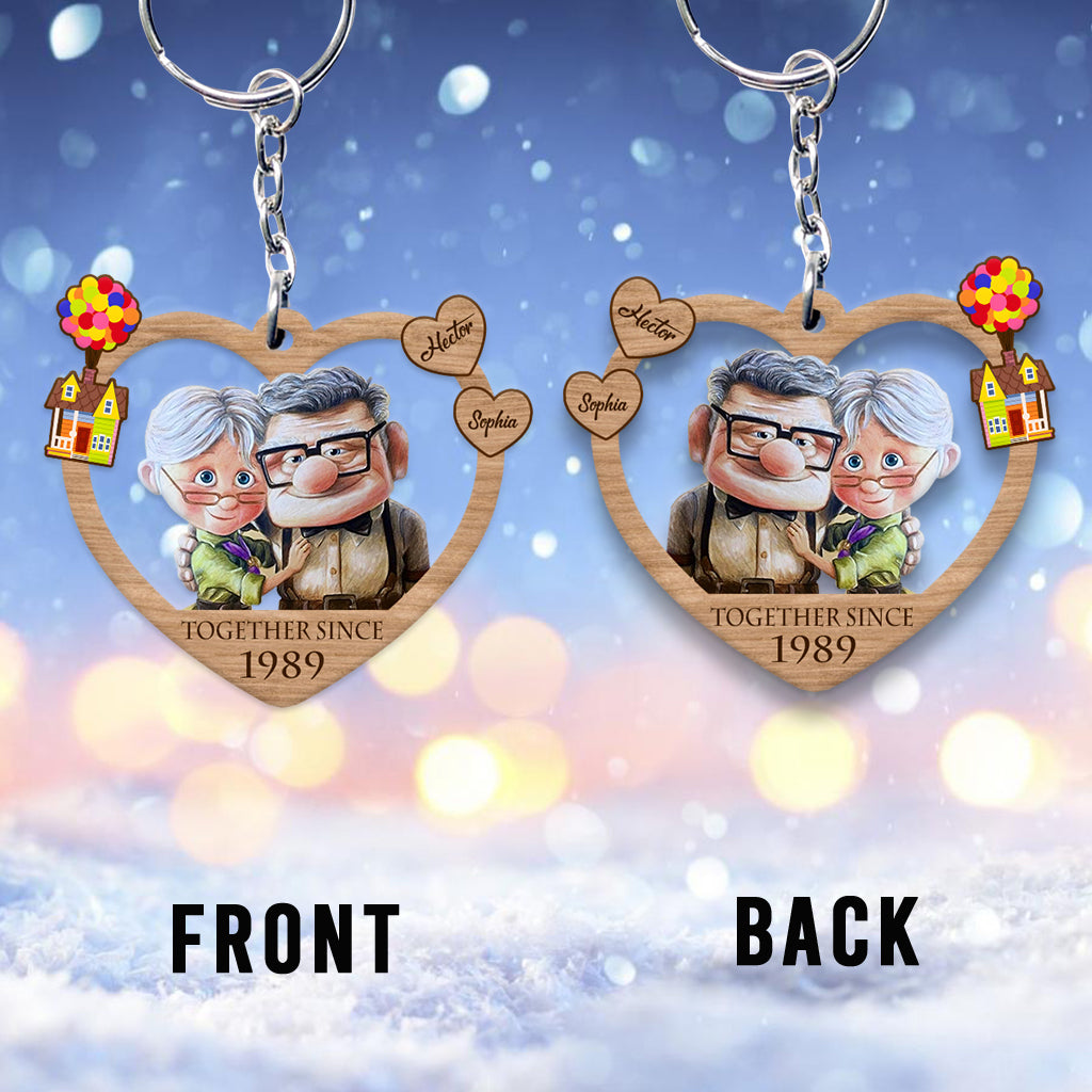Together Since - Personalized Couple Keychain
