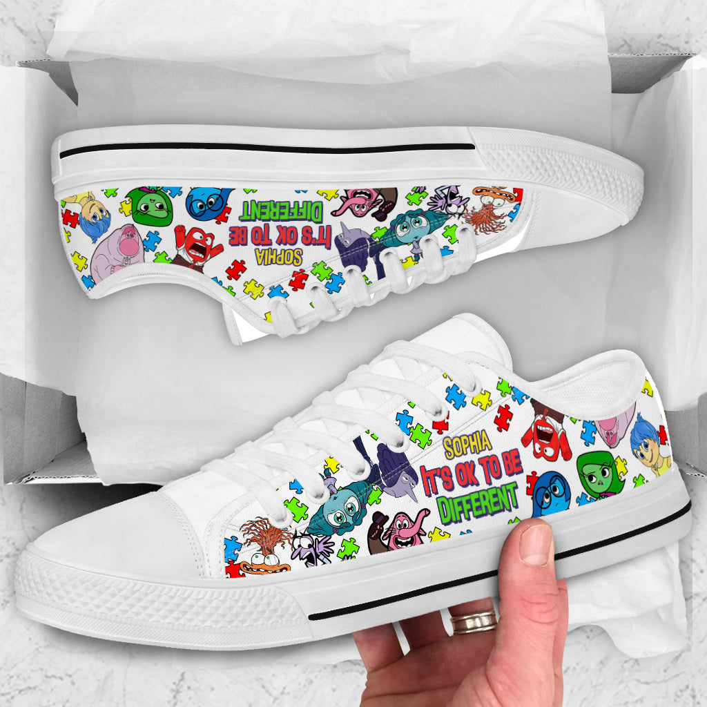 It's Ok To Be Different - Personalized Low Top Shoes