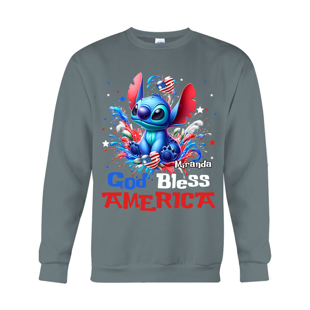God Bless America - Personalized Ohana T-shirt And Hoodie