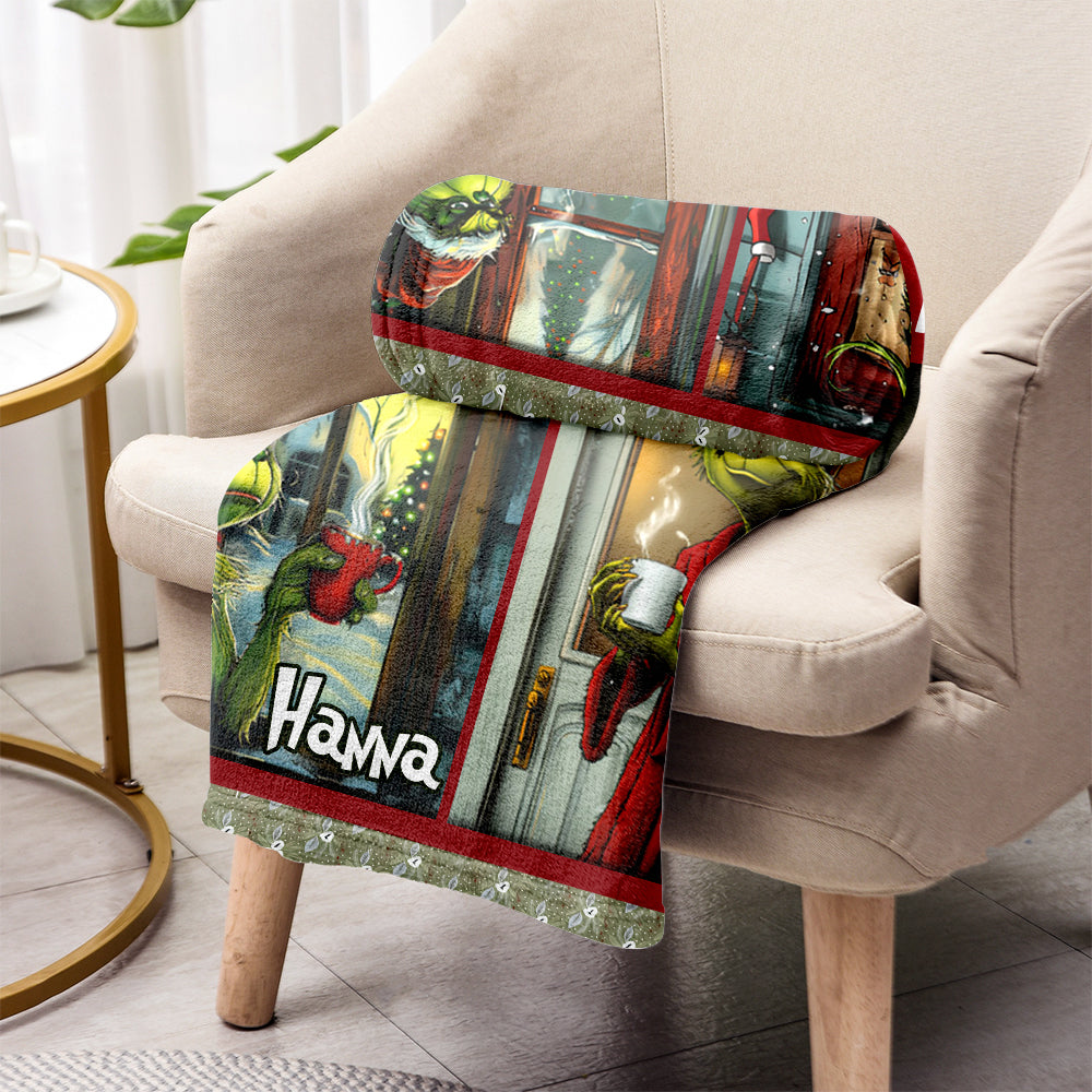 Waiting For Christmas - Personalized Stole Christmas Blanket