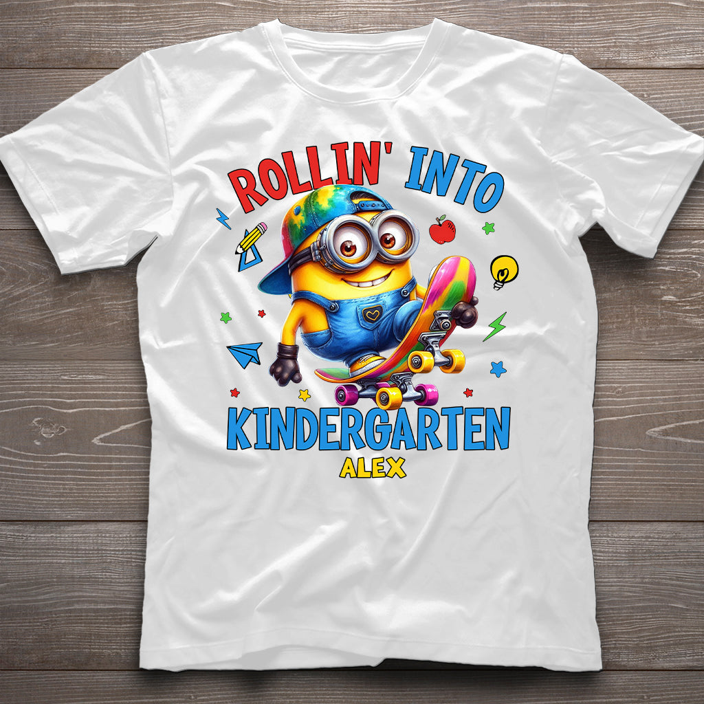 Rollin Into School - Personalized T-shirt And Hoodie