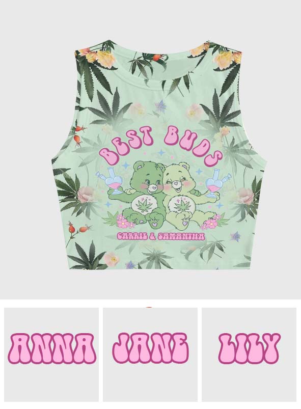 Best Buds Forever - Personalized Bestie Crop Tank Top