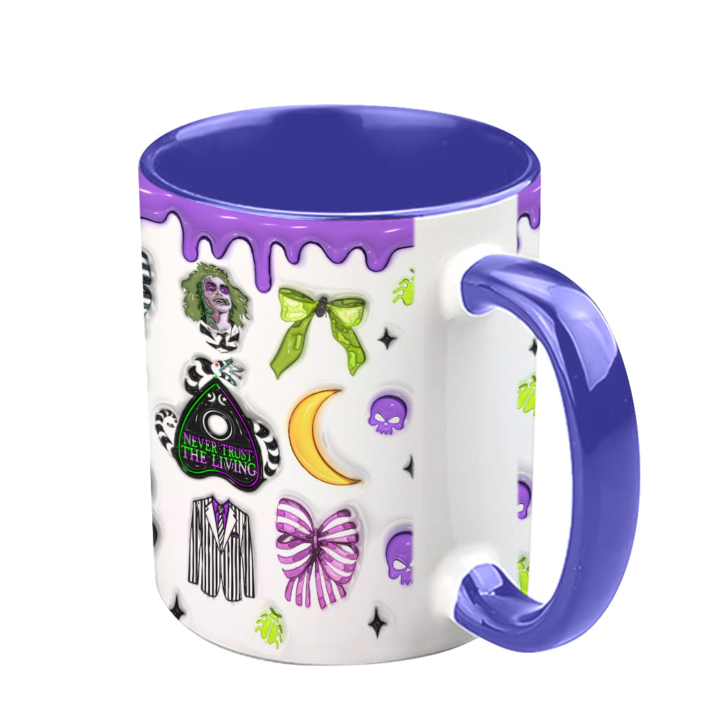 Never Trust The Living - Personalized Accent Mug