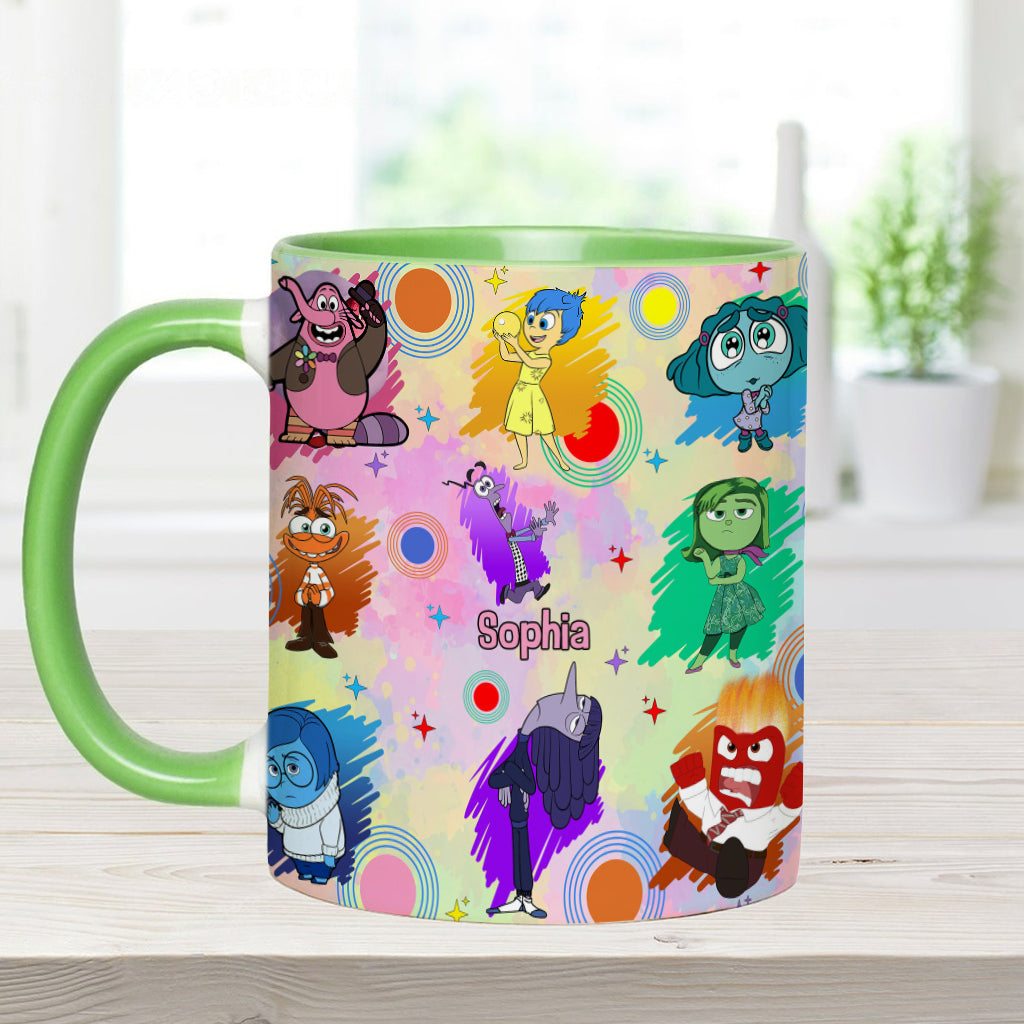 Feel All The Feels Emotion Friends - Personalized Accent Mug