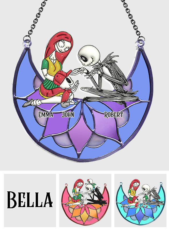Nightmares On The Moon - Personalized Nightmare Window Hanging Suncatcher Ornament
