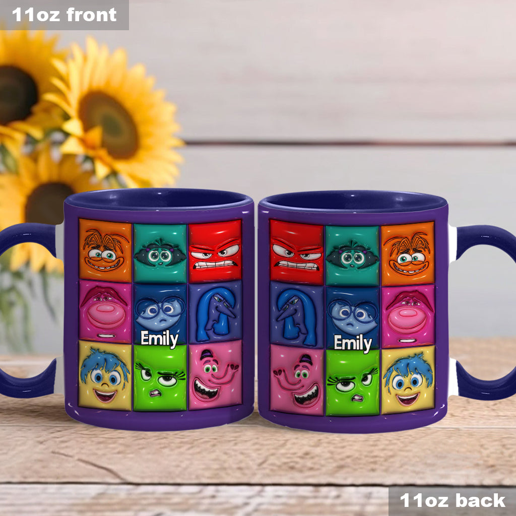 It's Okay To Feel All The Feels - Personalized Accent Mug