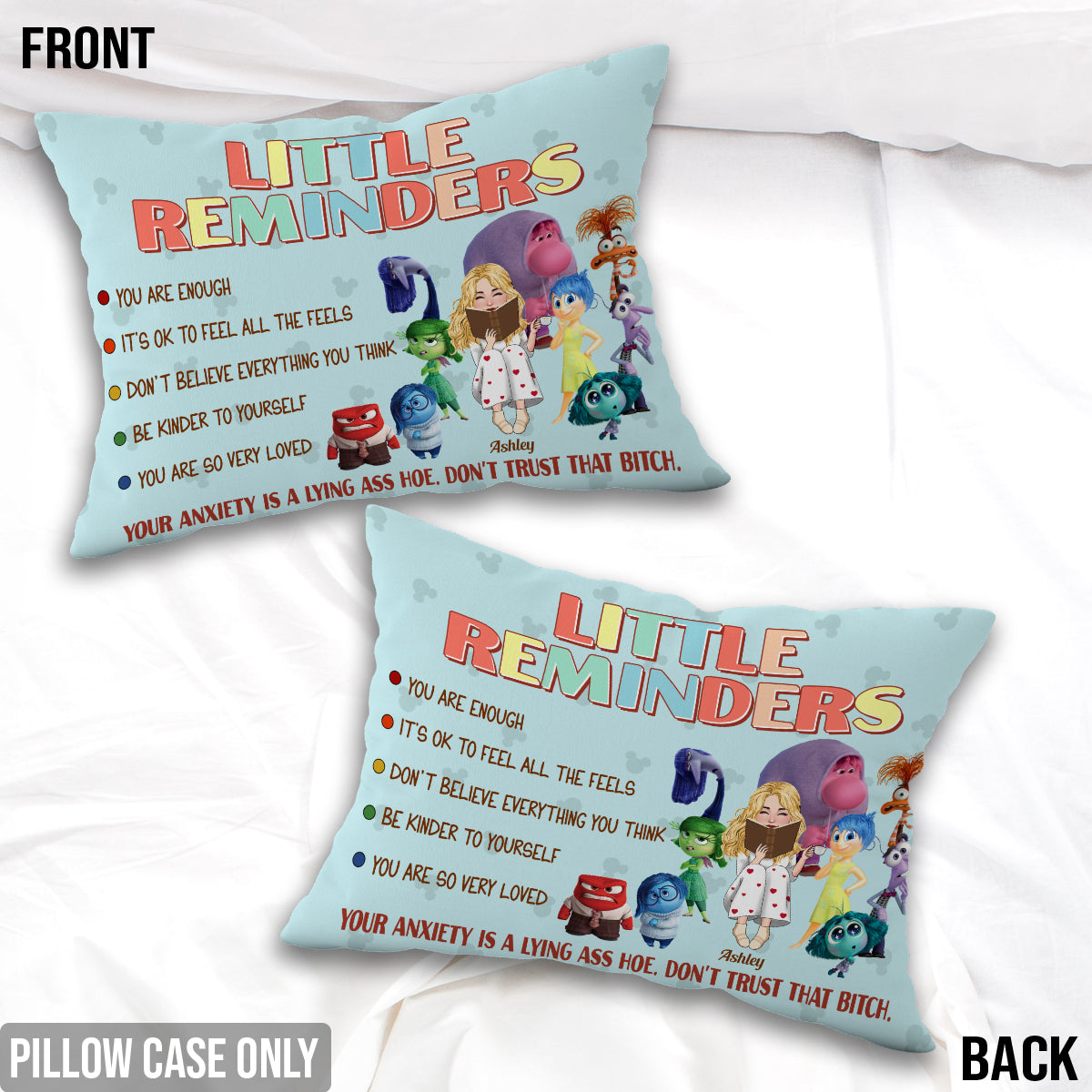 Little Reminders - Personalized Rectangle Pillow Cover