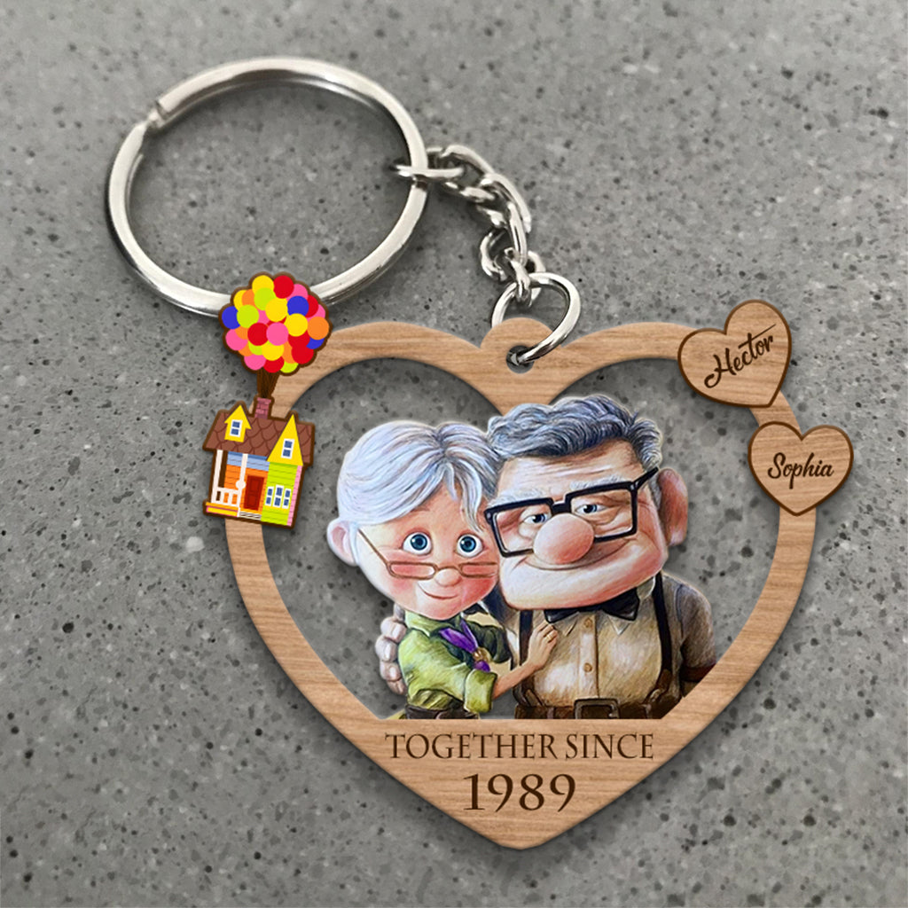 Together Since - Personalized Couple Keychain