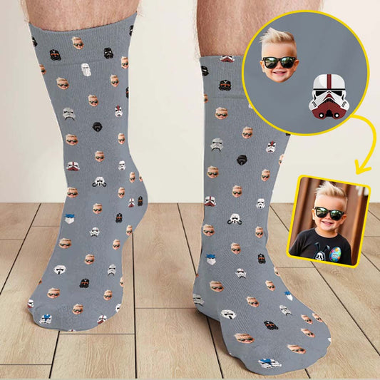 I Am Thier Dad - Personalized The Force Socks