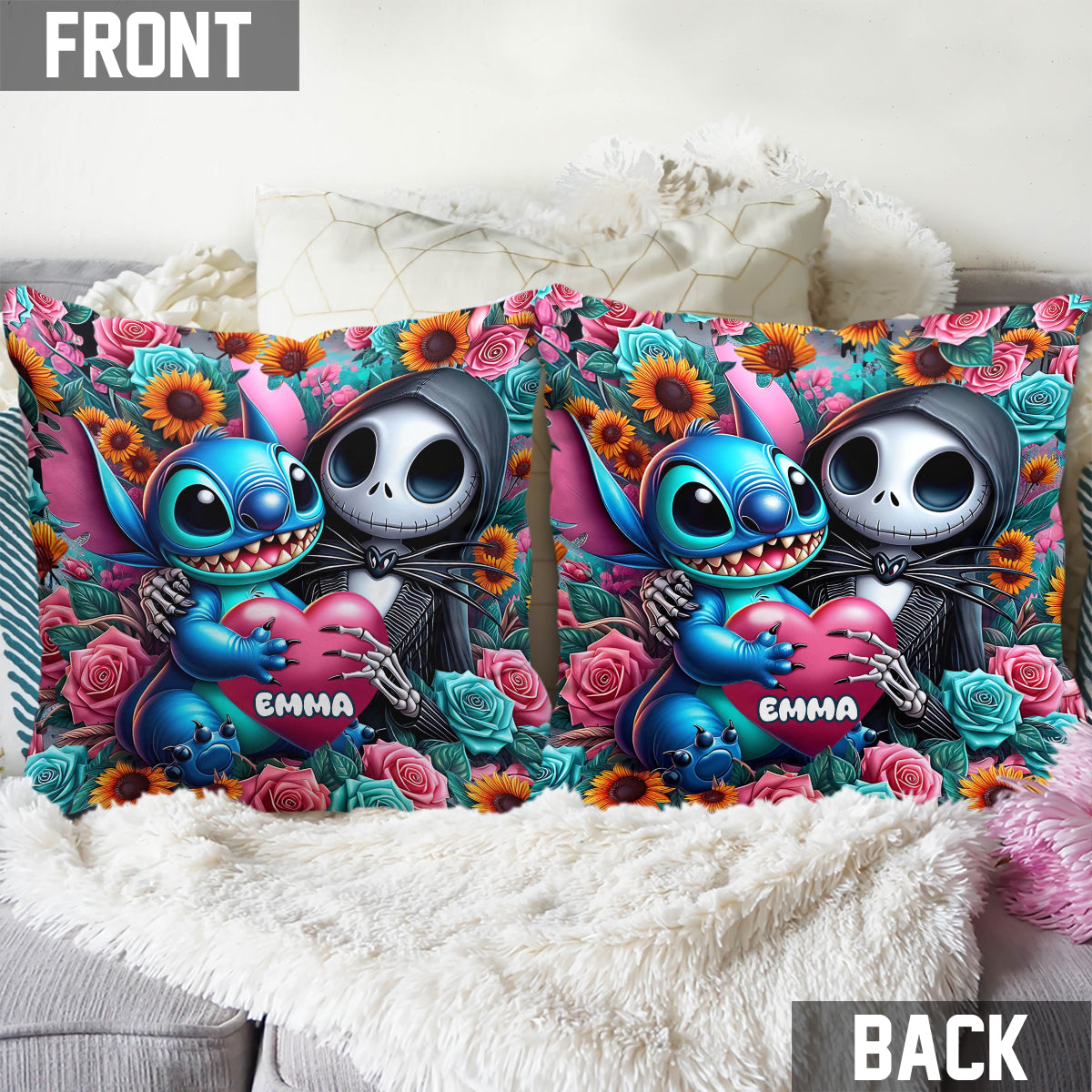 Friends - Personalized Nightmare Throw Pillow