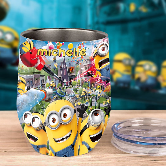 Having Fun - Personalized Wine Tumbler