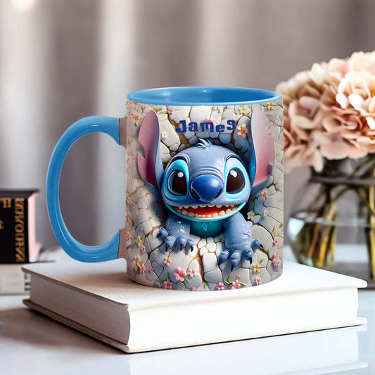 Merry Stitchmas - Personalized Ohana Accent Mug
