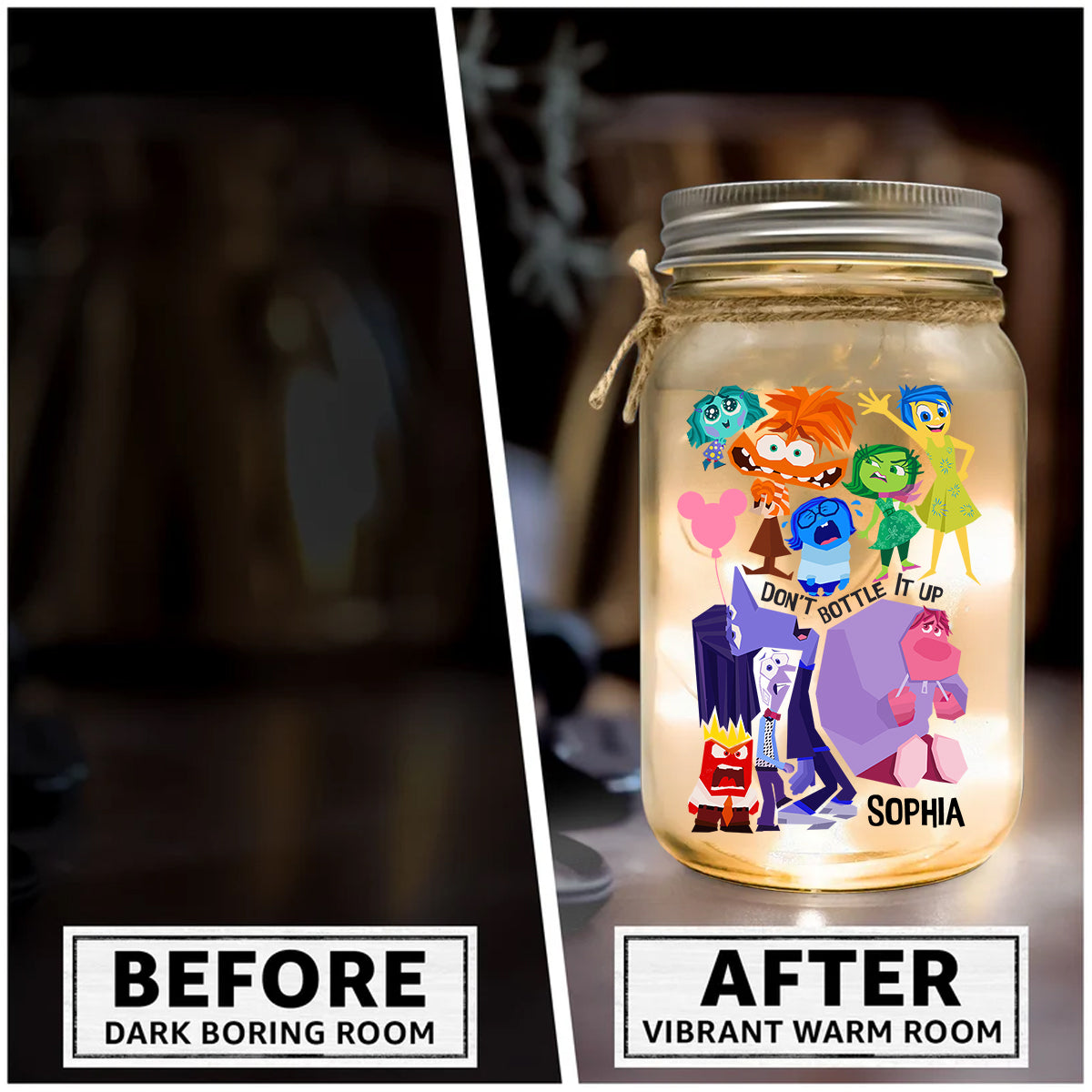 Don't Bottle It Up - Personalized Mason Jar Light