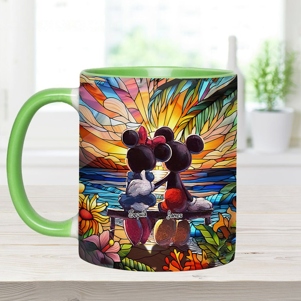 Romantic Sunset - Personalized Mouse Accent Mug
