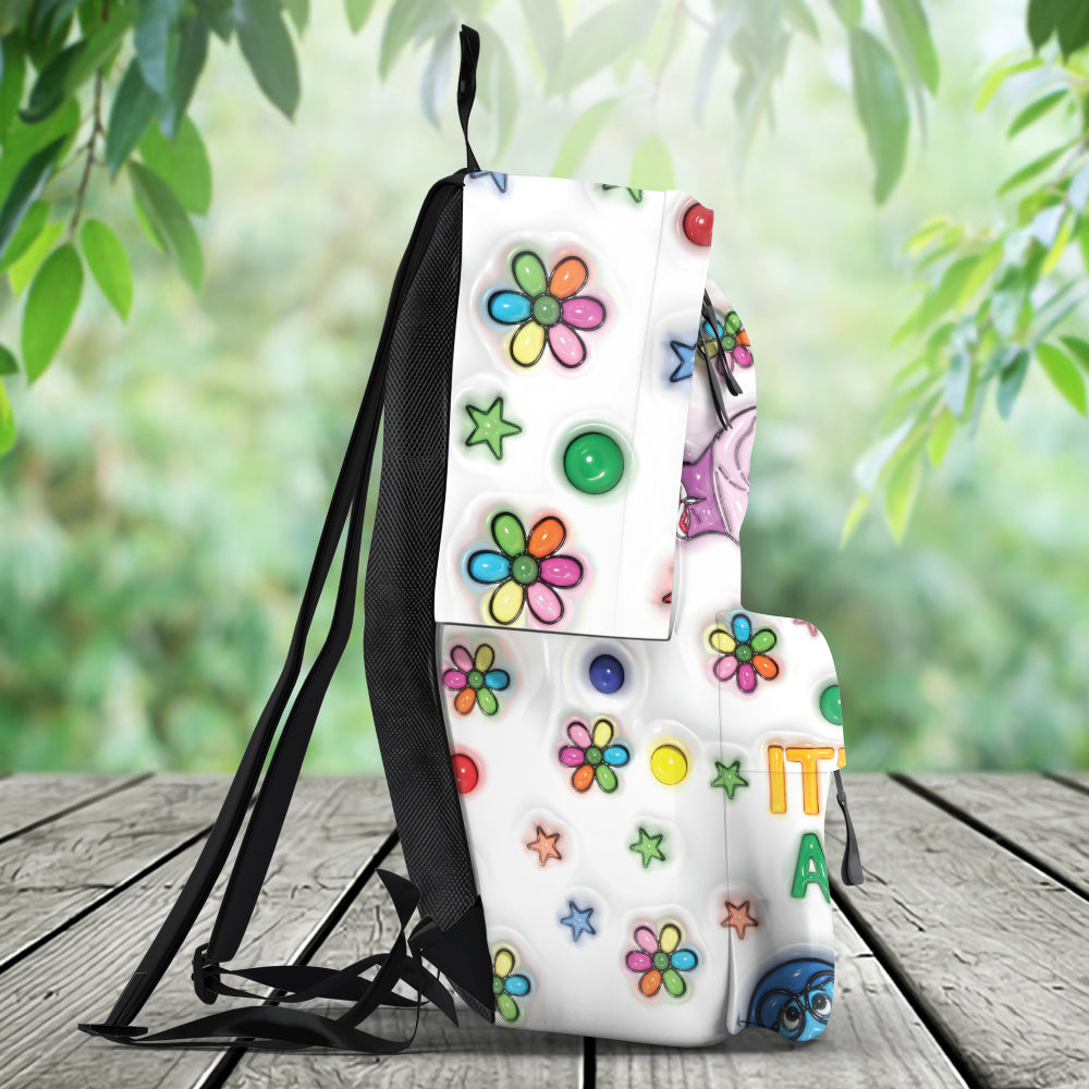 It's Ok To Feel All The Feels - Personalized Backpack