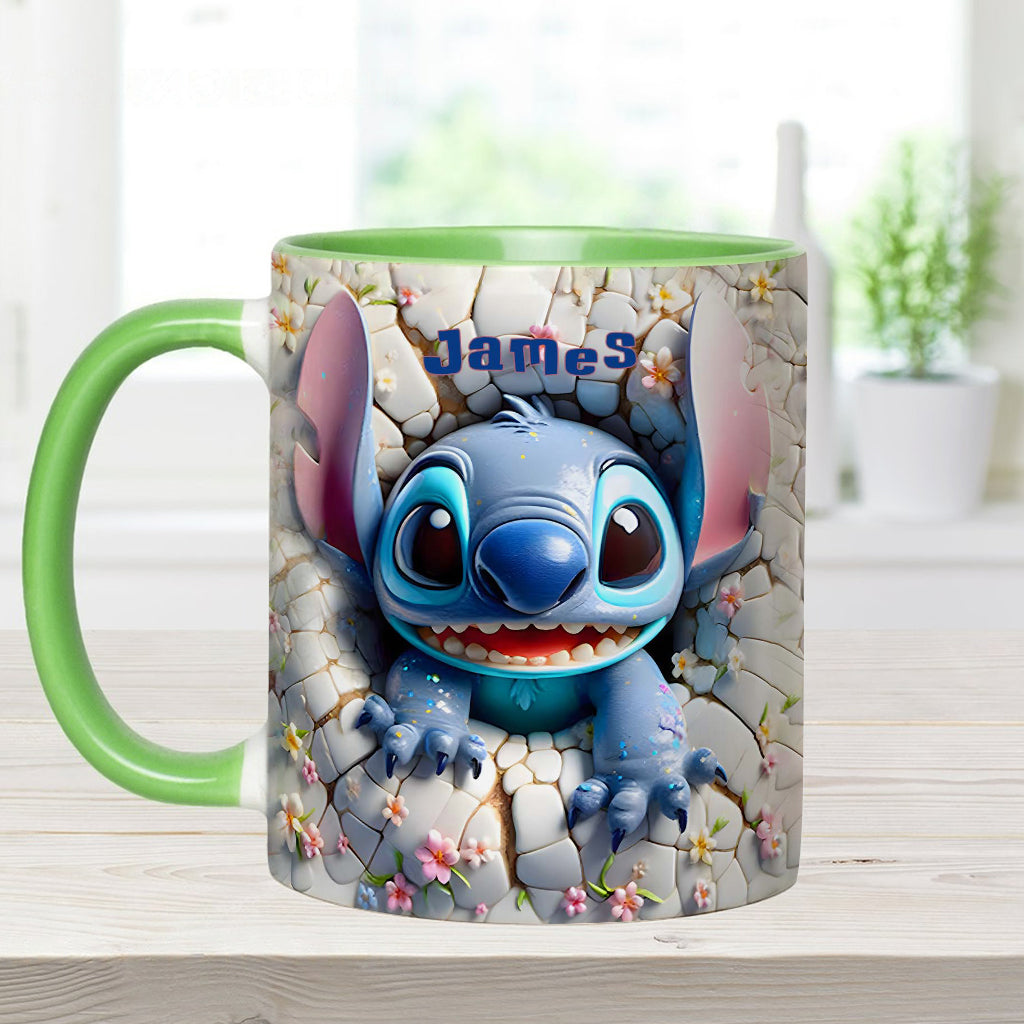 Merry Stitchmas - Personalized Ohana Accent Mug