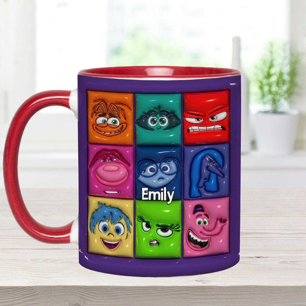 It's Okay To Feel All The Feels - Personalized Accent Mug