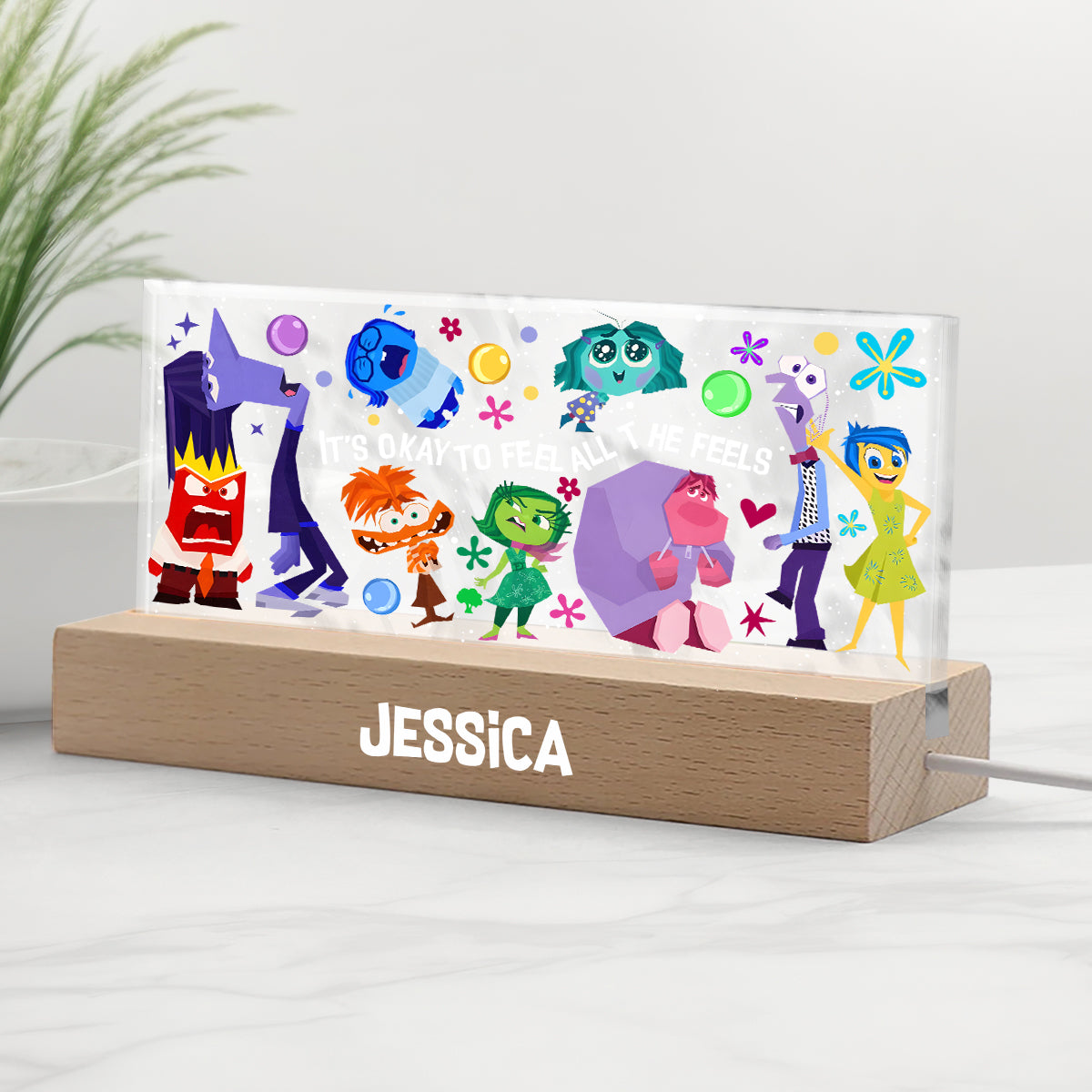 Whatever You Feel Is Valid - Personalized Shaped Led Night Light