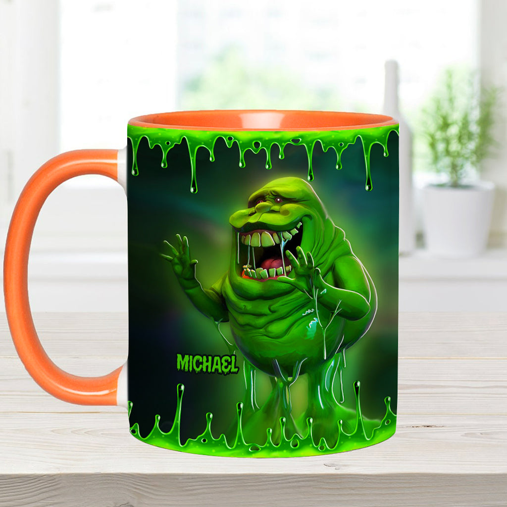 Green Ghost - Personalized Accent Mug