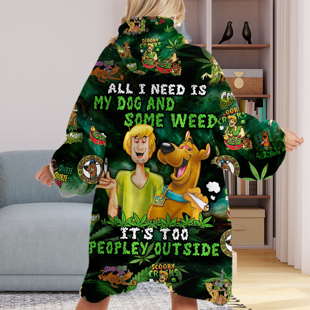 All I Need - Personalized Weed Blanket Hoodie