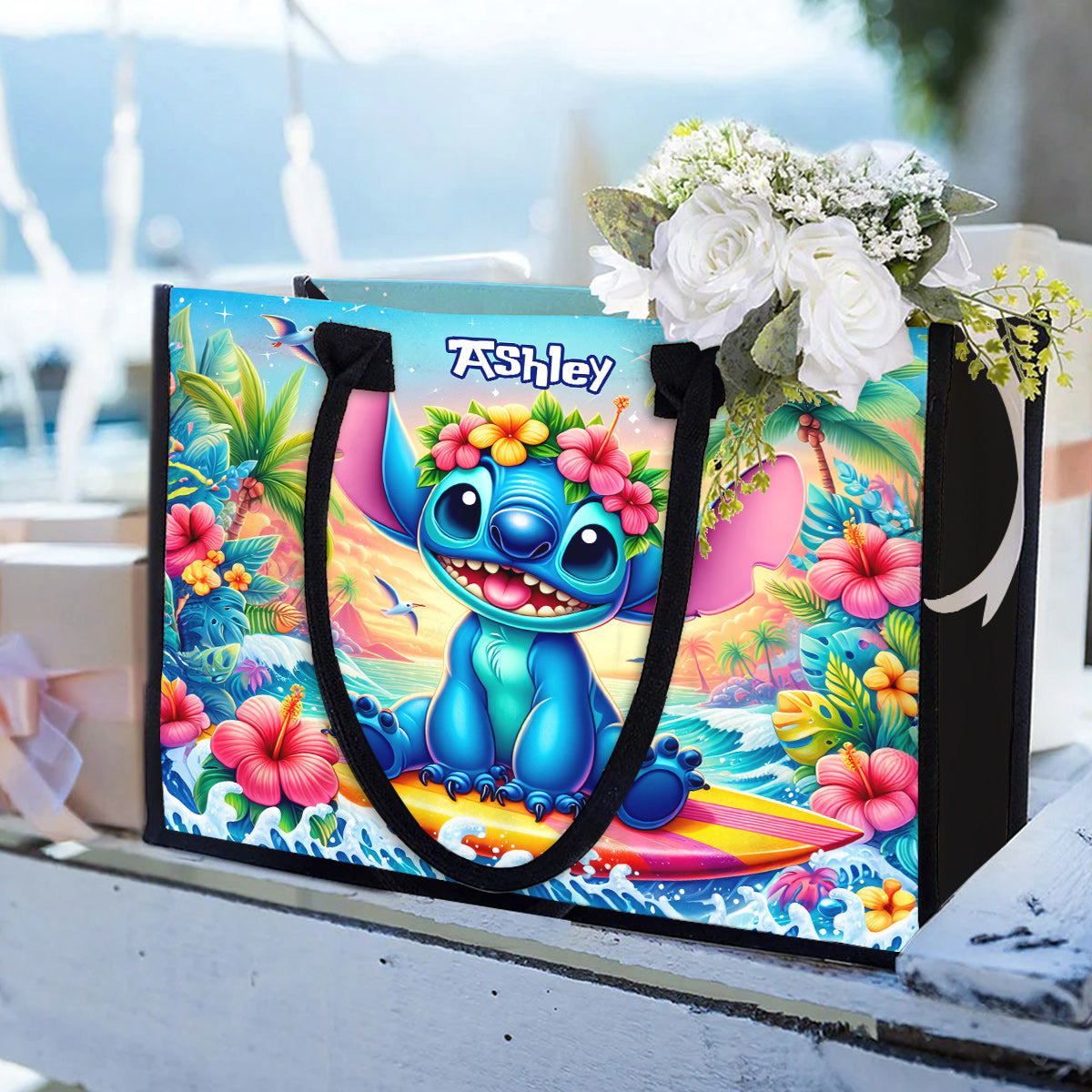 Ohana Summer - Personalized Ohana Canvas Tote Bag