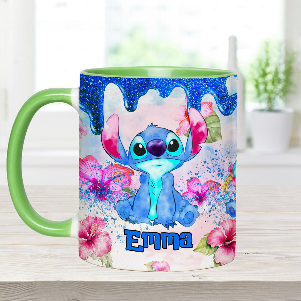 Ohana Tropical Vibe - Personalized Ohana Accent Mug