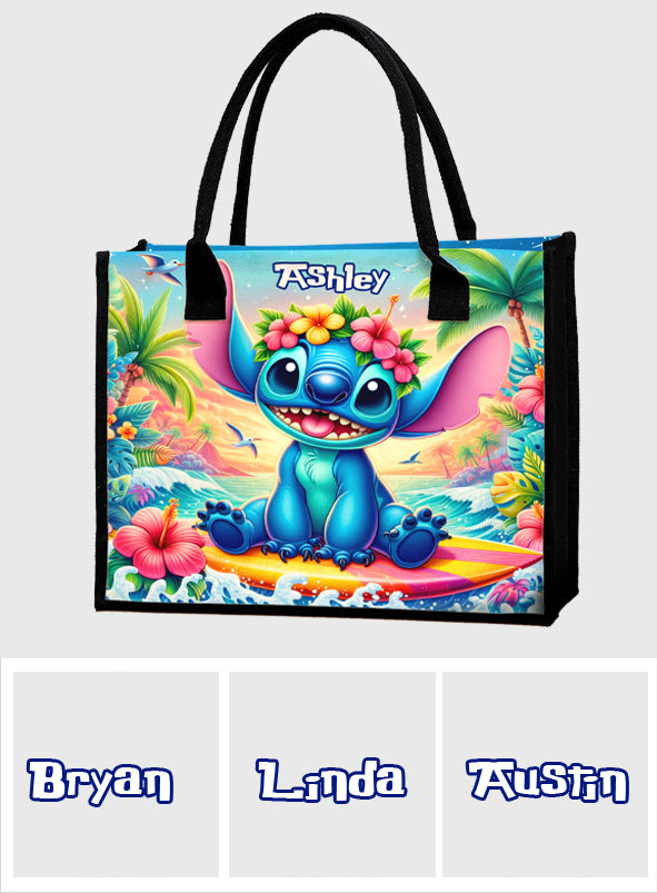 Ohana Summer - Personalized Ohana Canvas Tote Bag
