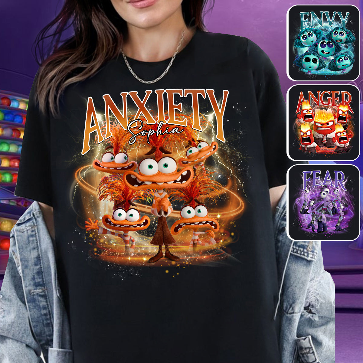 Vintage Bootleg Style Emotions - Personalized T-shirt And Hoodie